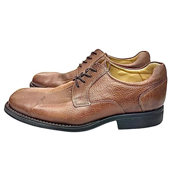Belvedere Bay Bridge Men’s Oxford Shoes Brown Leather 10 3E Made in Brazil - Picture 4 of 11
